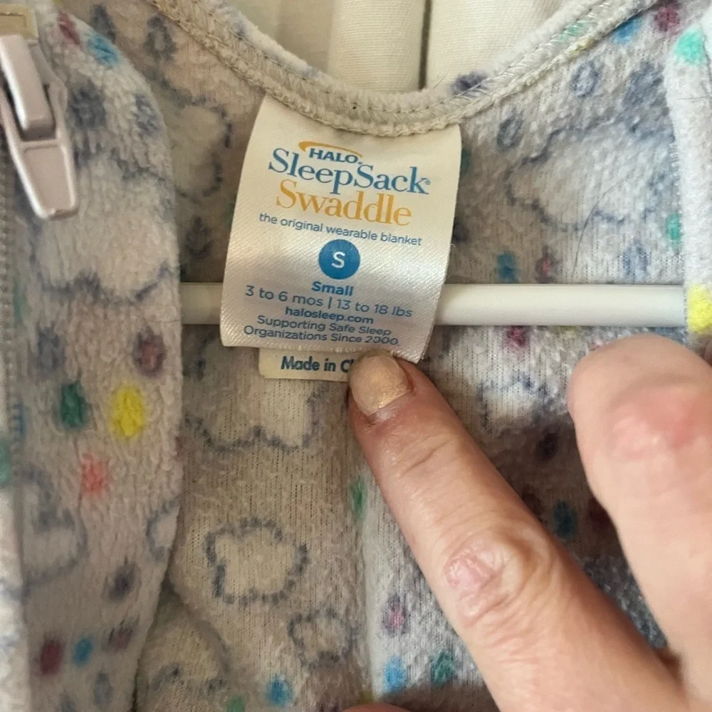 Halo SleepSack Swaddle with Colorful Dots 3-  6 mths